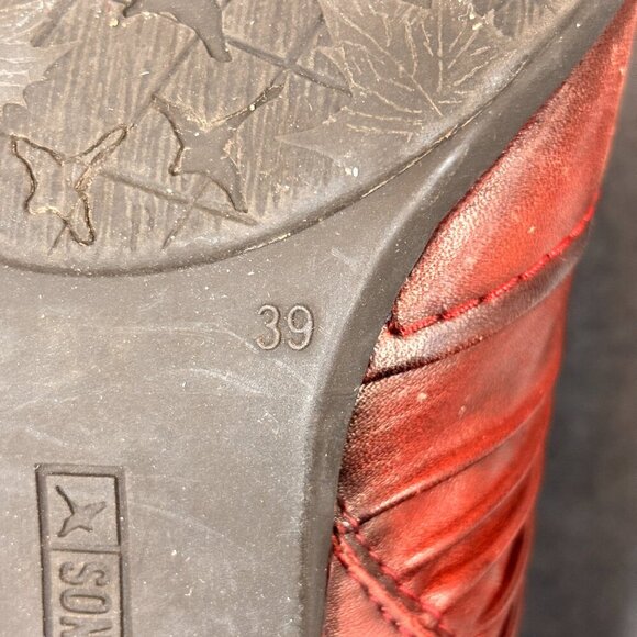 PIKOLINOS Red Ankle Boots - Picture 14 of 16